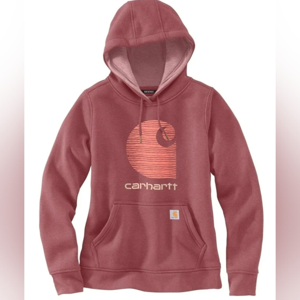 Carhartt Rain Defender® Midweight "C" Logo Graphic Sweatshirt Size M NWOT $59.9